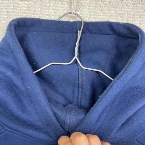 Vintage Starter UNC North Carolina Blue Fleece Hoodie Sweatshirt Size XL Read - Picture 9 of 16